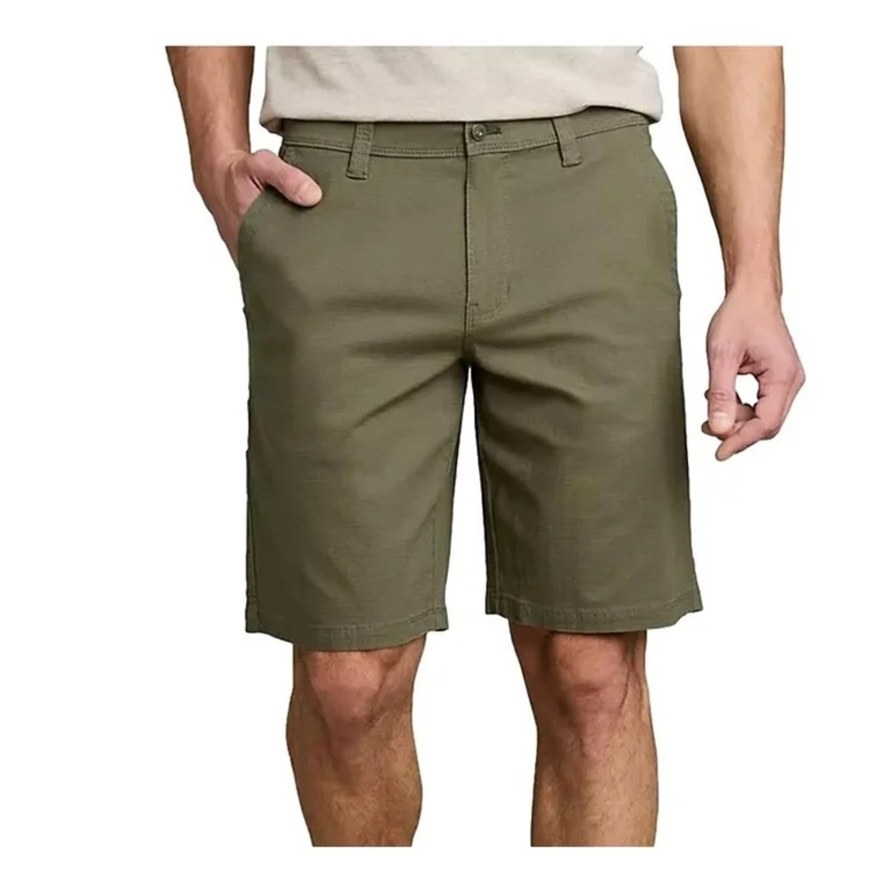 Weatherproof Men's Khaki Flat Front Shorts